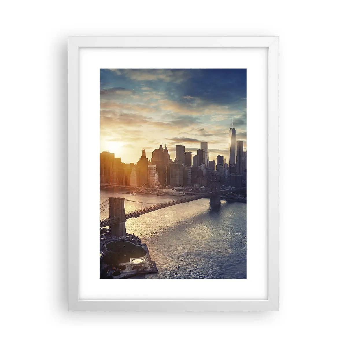 Plakat i hvid ramme - Et monument til vestlig kultur - 30x40 cm