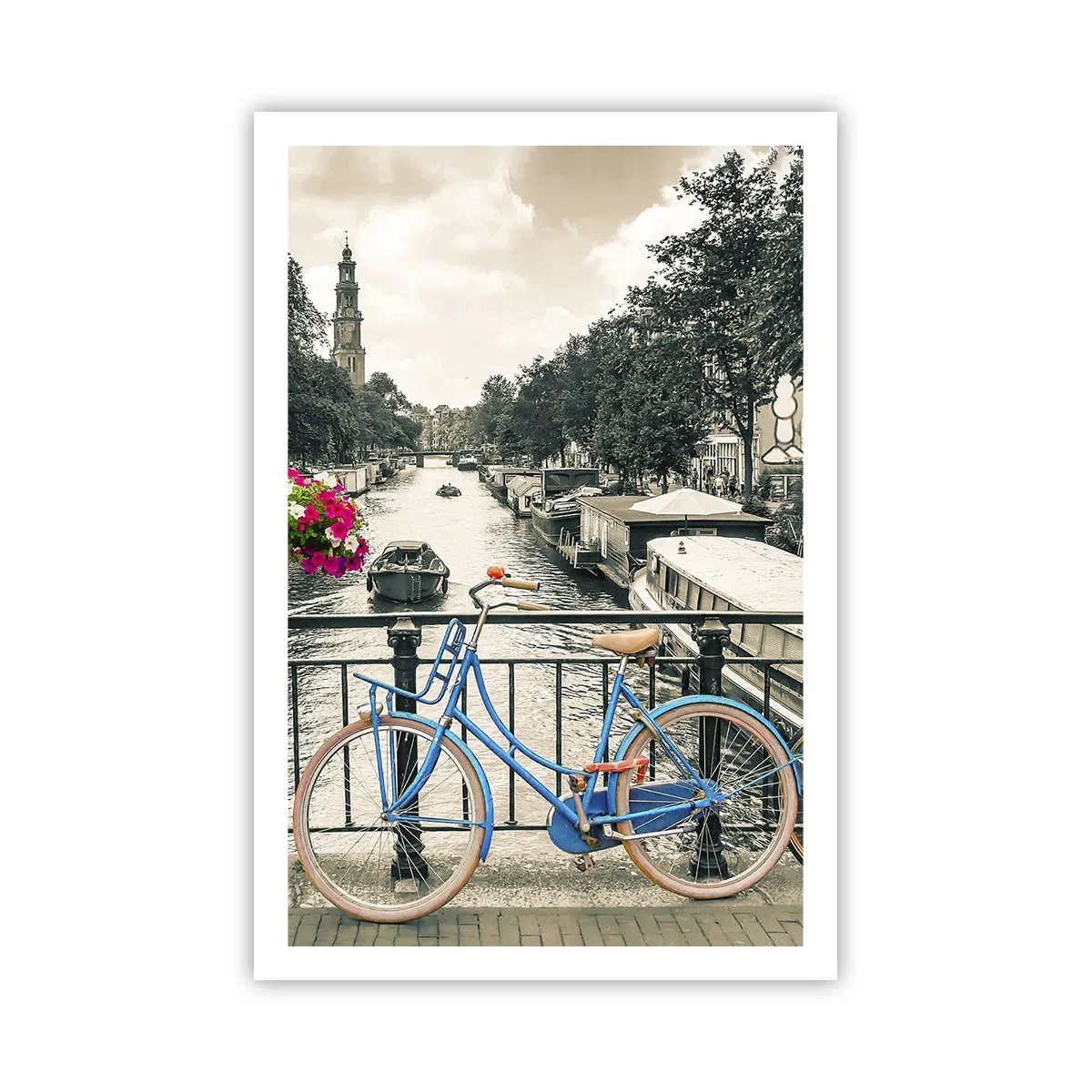 Plakat - Farverne i Amsterdams gader - 61x91 cm