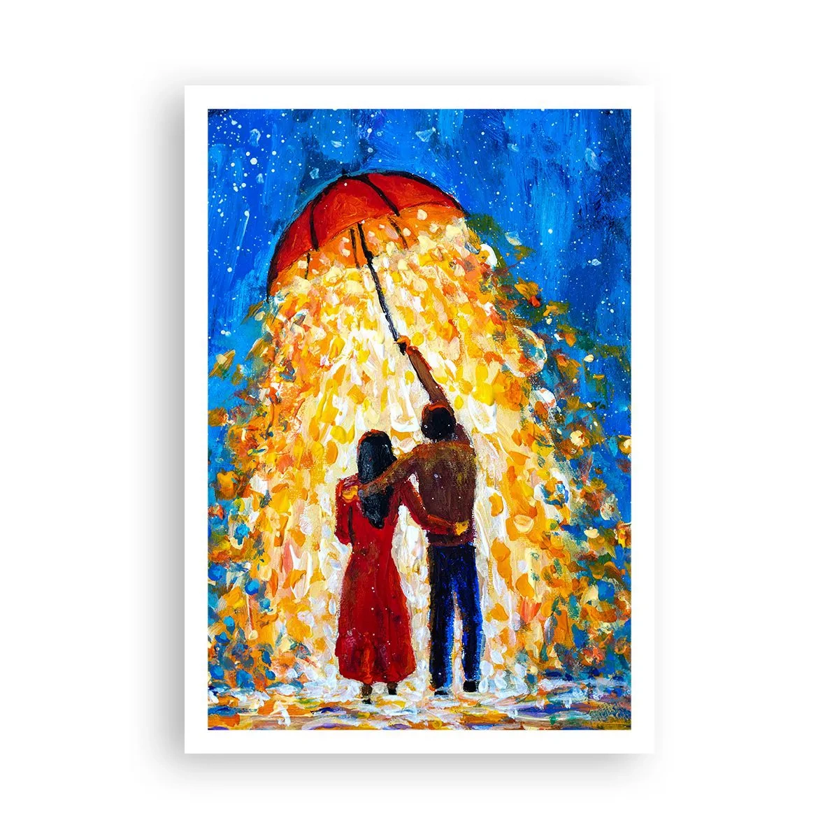 Plakat - Magien ved en regnfuld aften? - 70x100 cm