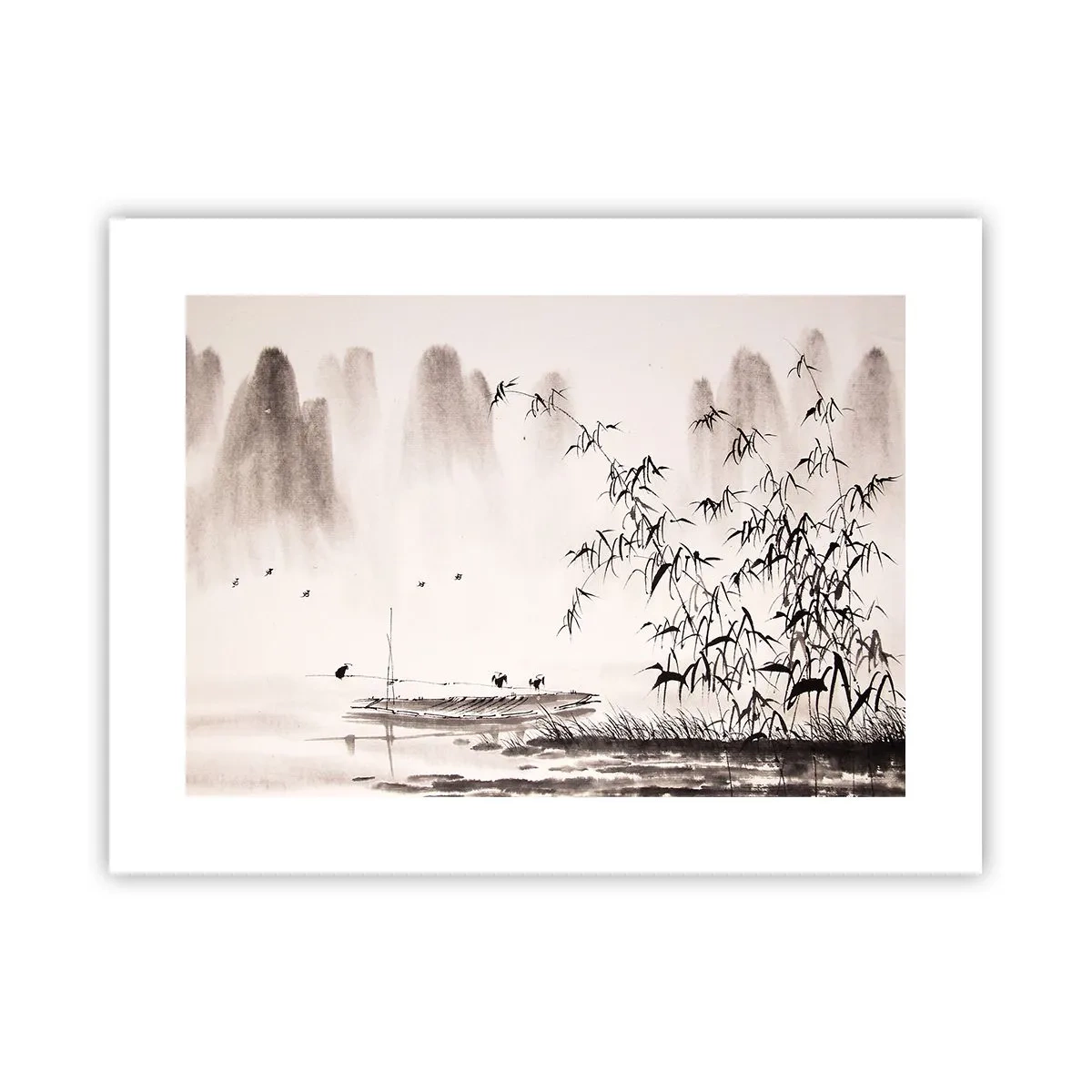 Plakat - Stilhed i rismarkerne - 40x30 cm