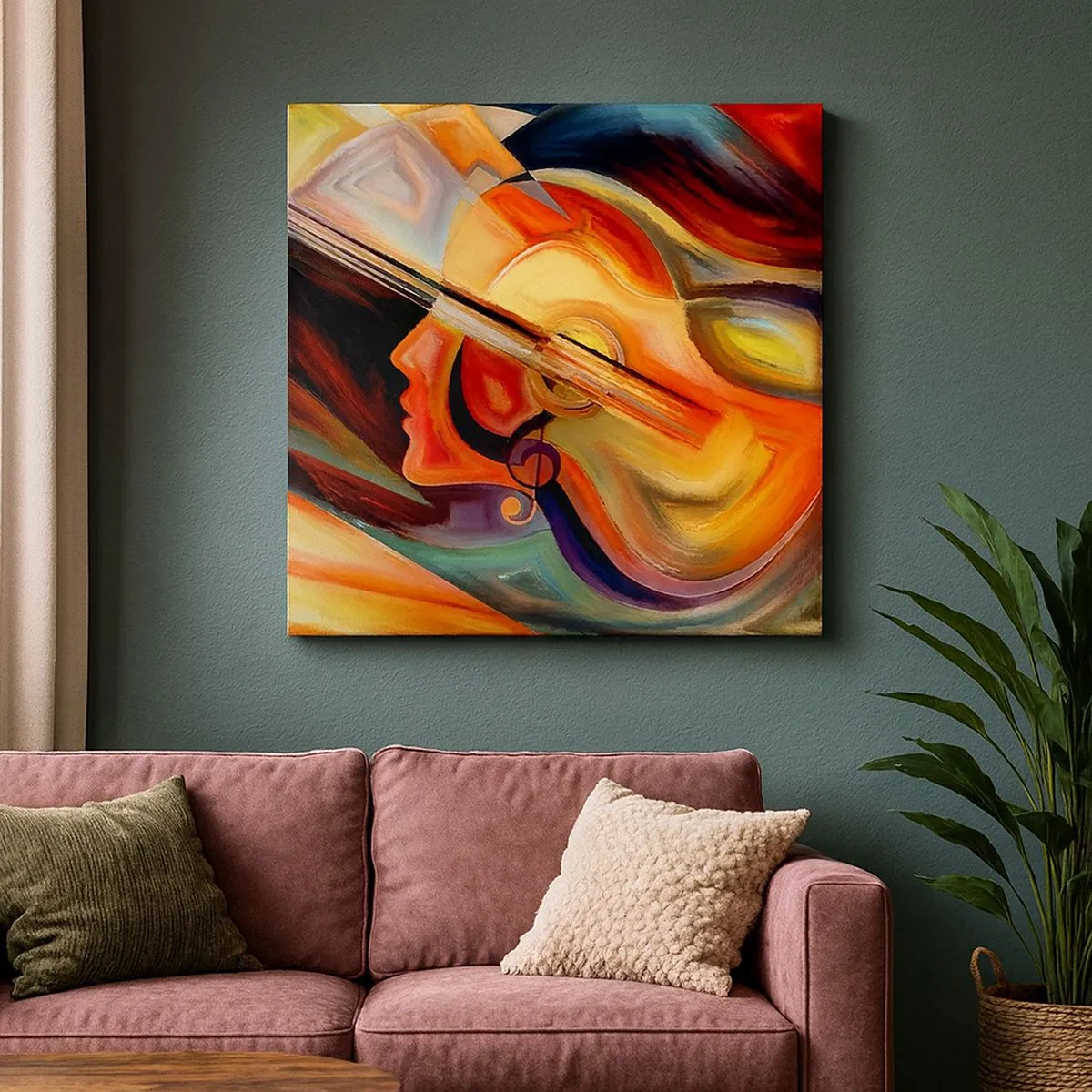 Lærredstryk - Billede på lærred - Og alt er i orden - 30x30 cm