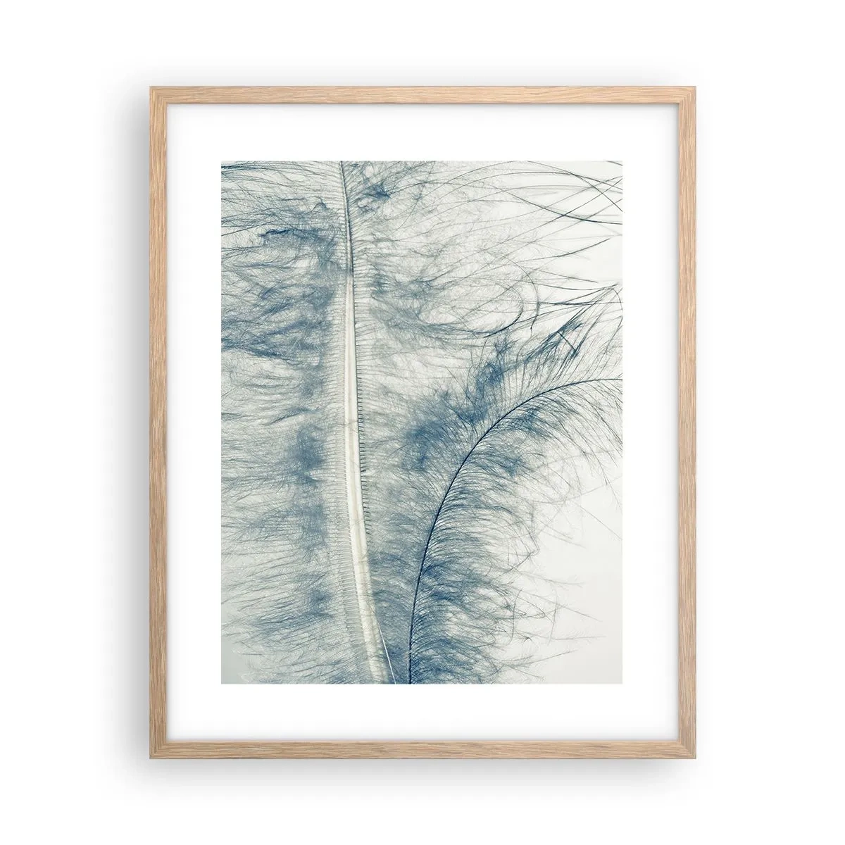 Plakat i ramme af lyst egetræ - Naturens hvisken - 40x50 cm