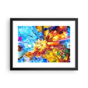 Plakat i sort ramme - In medias res - 40x30 cm