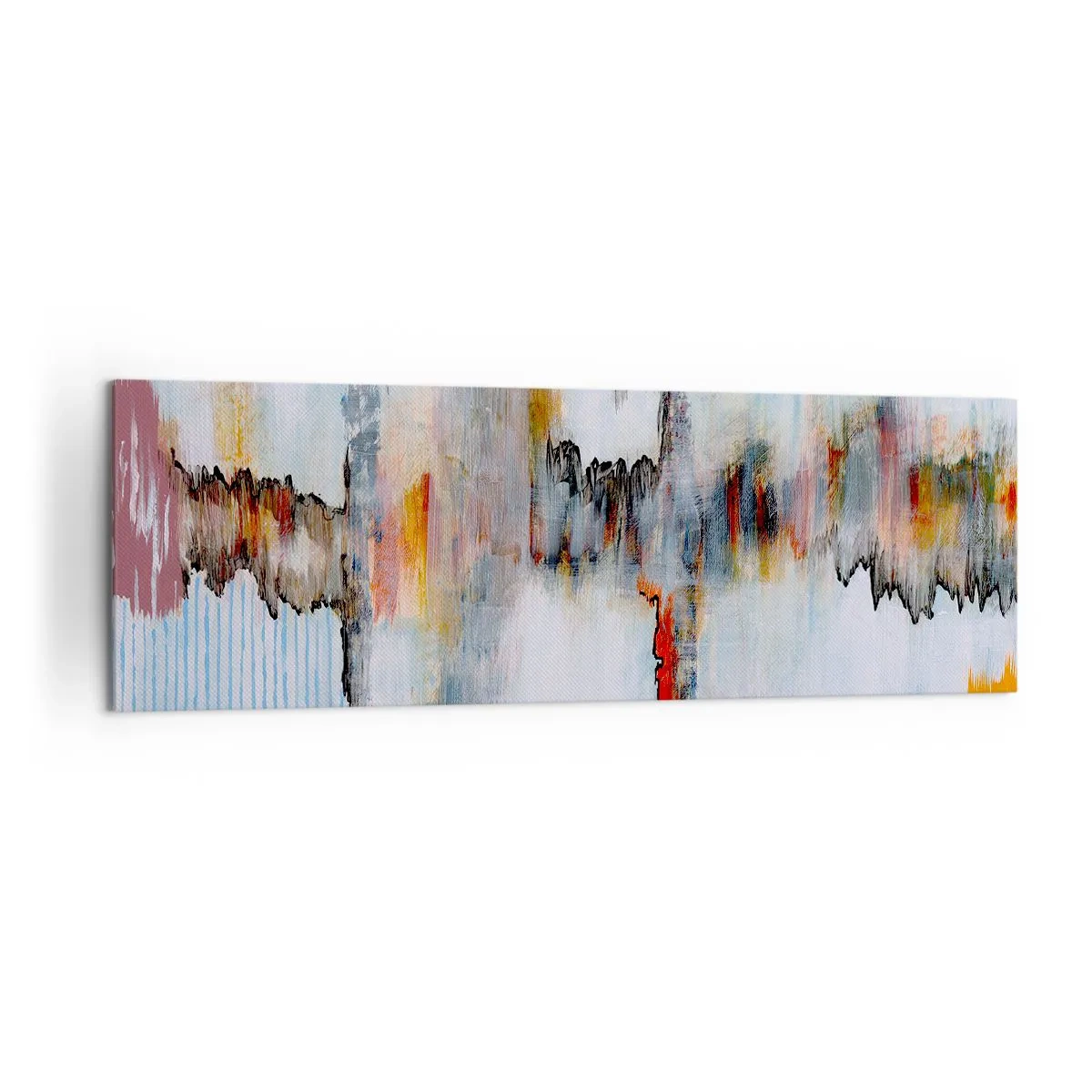 Lærredstryk - Billede på lærred - En pind på vandet - 160x50 cm