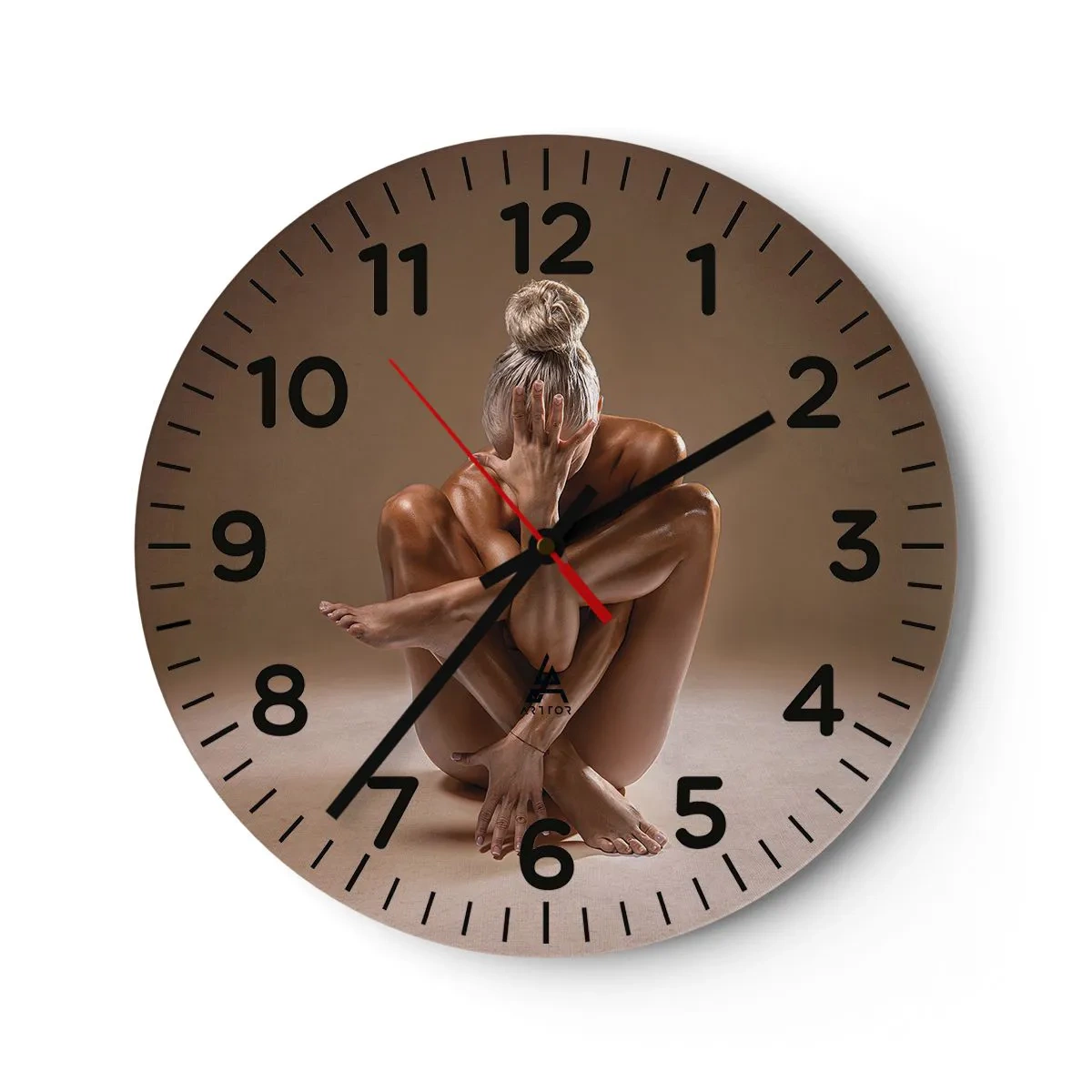 Vægur, Uret - Enhed mellem krop og ånd - 30x30 cm