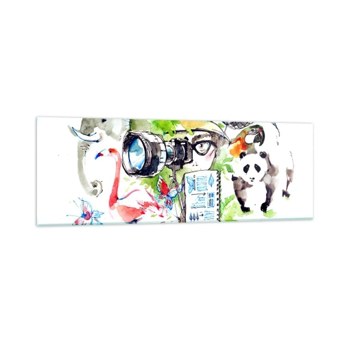 Billede på glas - Gennem en rejsendes linse - 90x30 cm