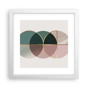 Plakat i hvid ramme - Hjul for hjul… - 30x30 cm