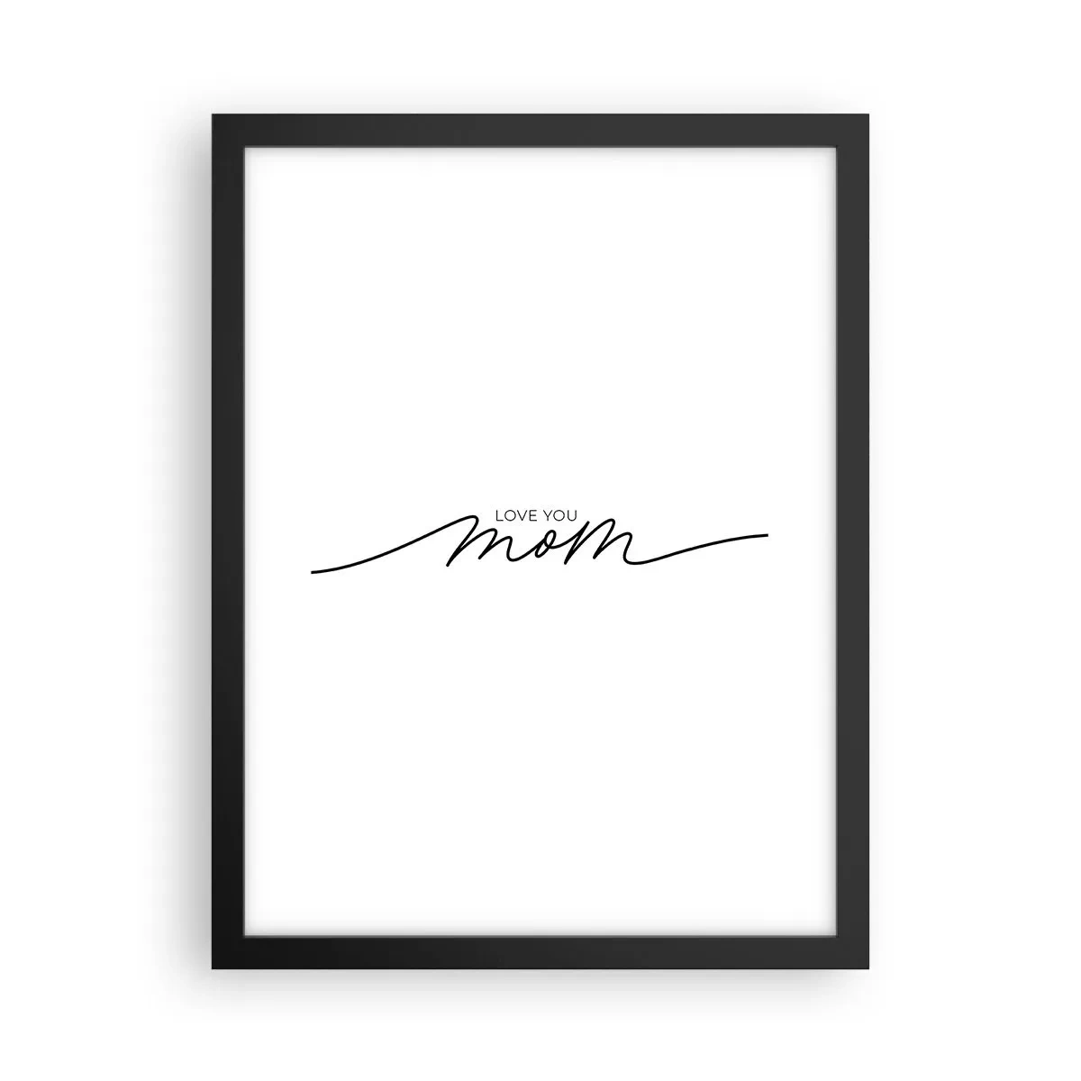 Plakat i sort ramme - Stor følelse - 30x40 cm