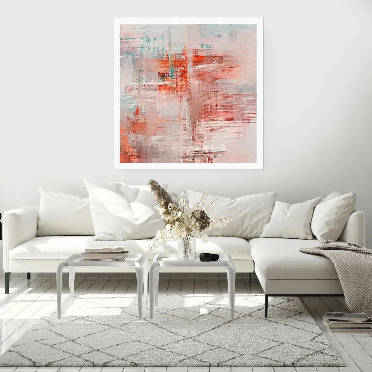 Plakat - Diset. Hvor er dog det lyserødt - 50x50 cm