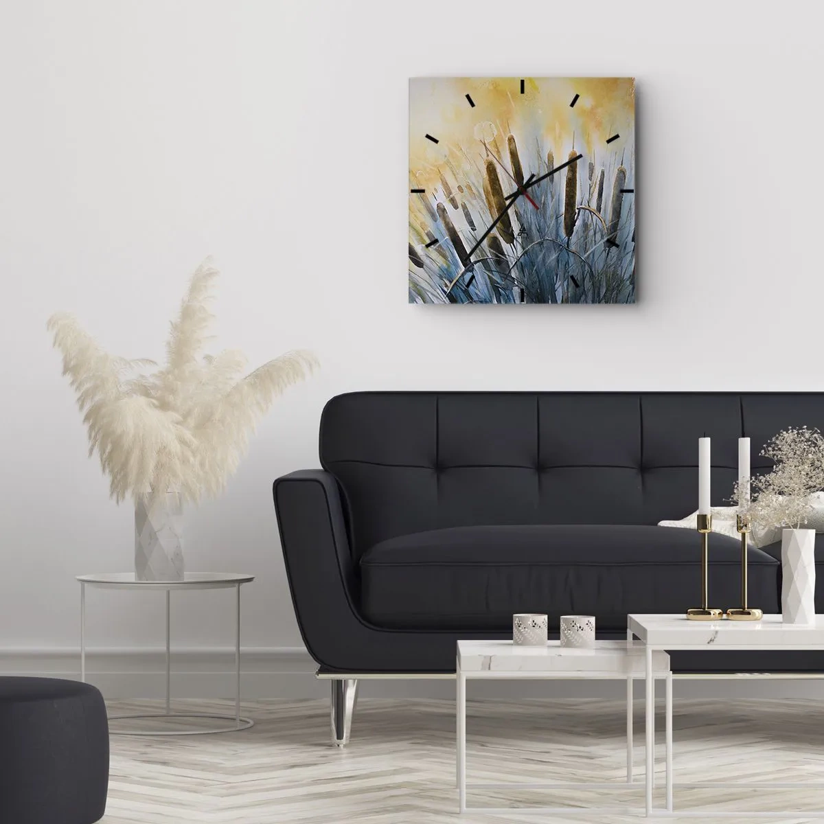 Vægur, Uret - Vandets kulde, solens varme - 30x30 cm