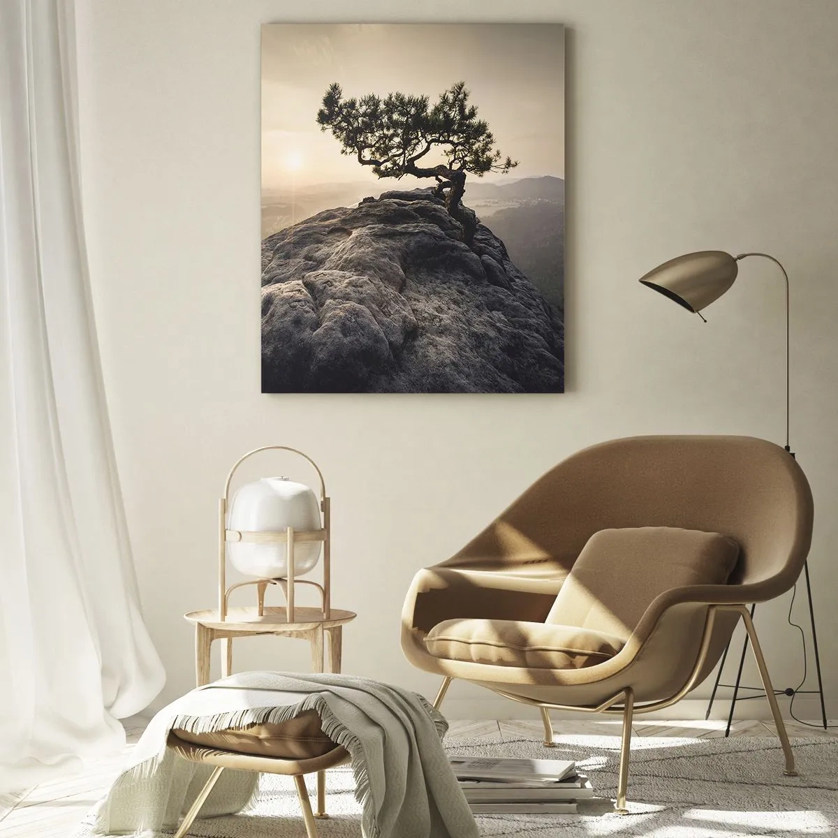 Billede på glas - Livet vinder altid - 50x70 cm
