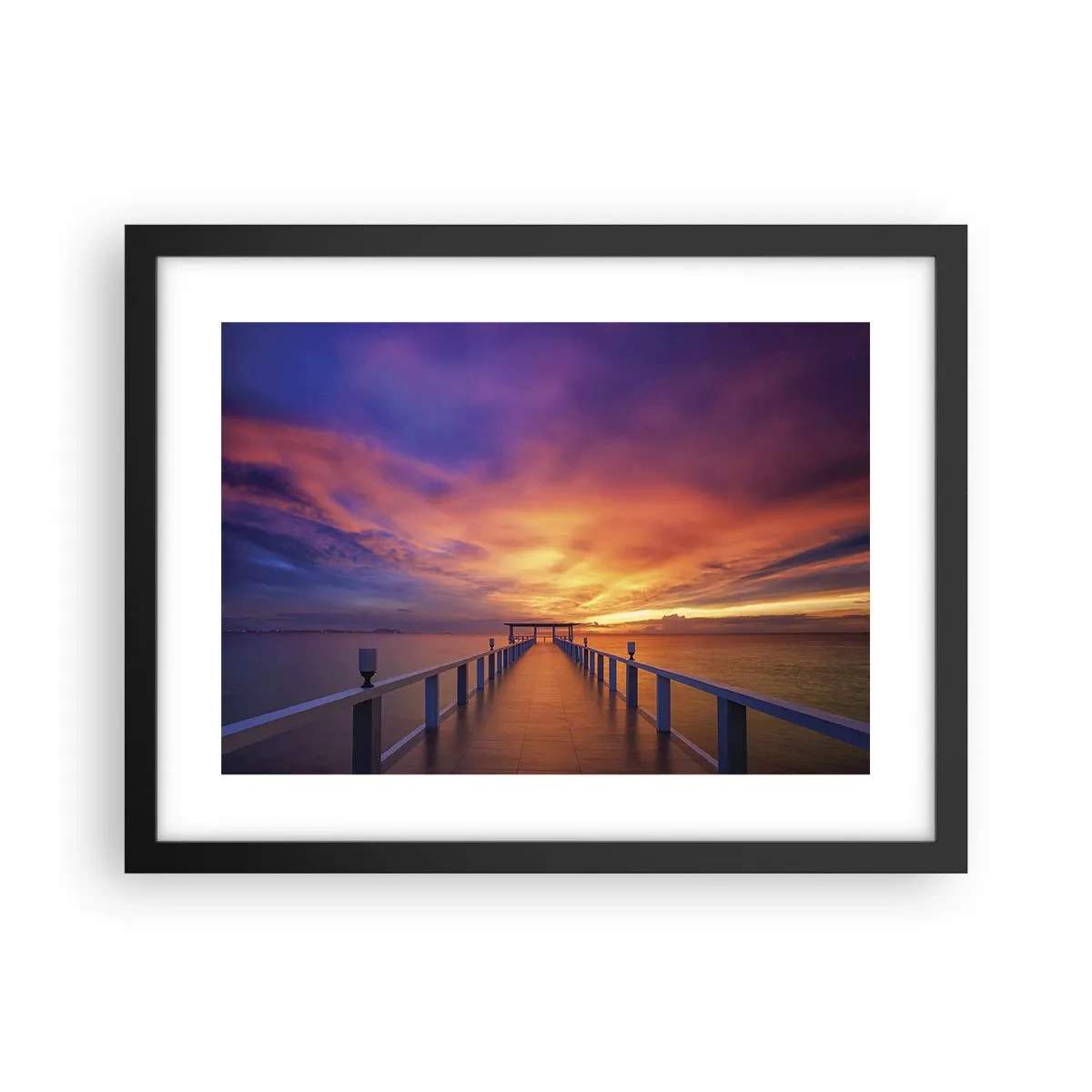 Plakat i sort ramme - Uden ende - 40x30 cm