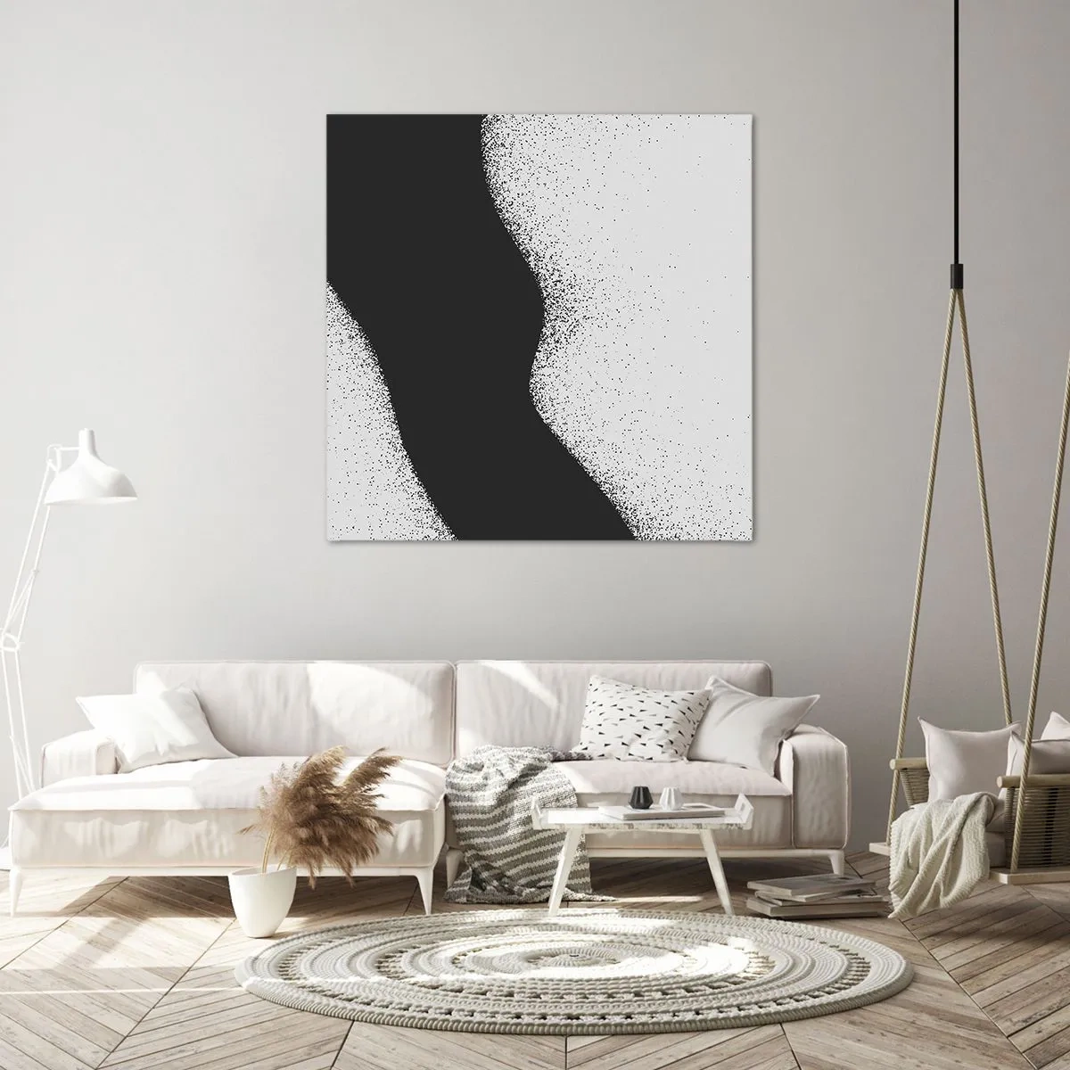 Lærredstryk - Billede på lærred - Flydende balance - 30x30 cm