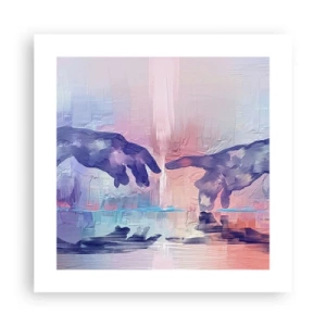 Plakat - Den guddommelige gnist af liv - 40x40 cm