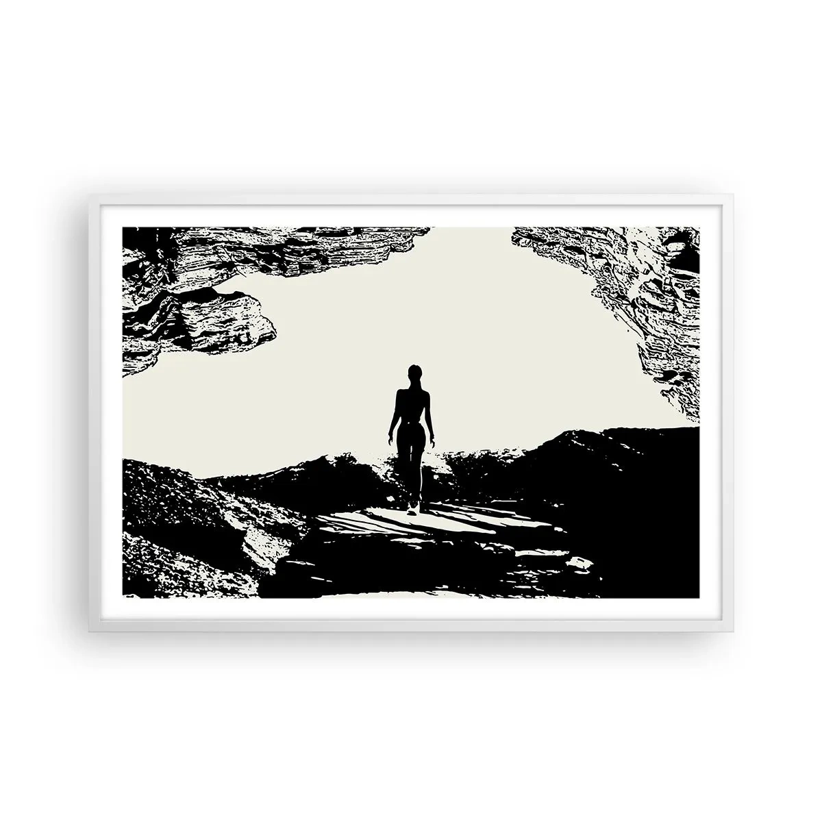 Plakat i hvid ramme - Et nyt udseende - 91x61 cm