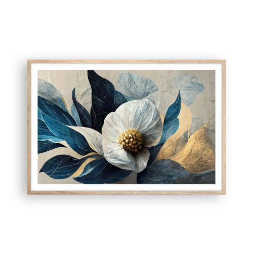 Plakat i ramme af lyst egetræ - Har et hjerte af guld - 91x61 cm