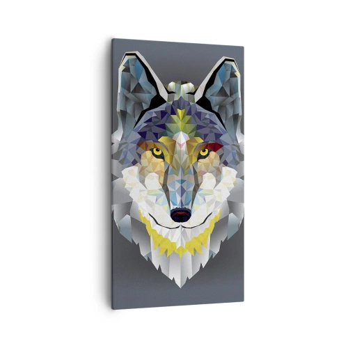 Lærredstryk - Billede på lærred - Når vi taler om ulven - 55x100 cm