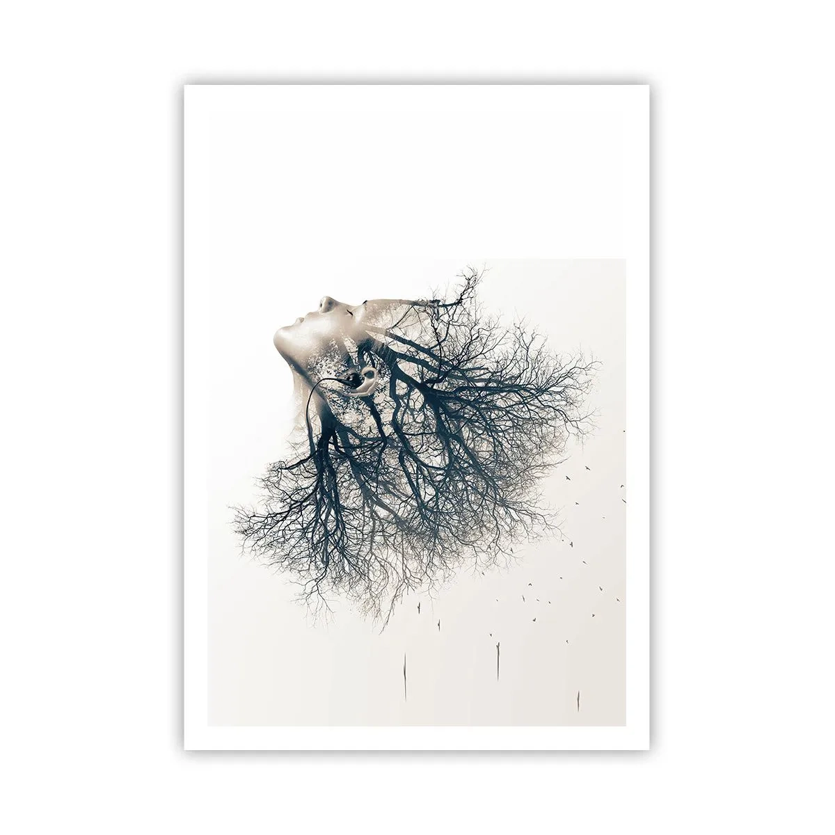 Plakat - Lyttede til træets hvisken - 70x100 cm