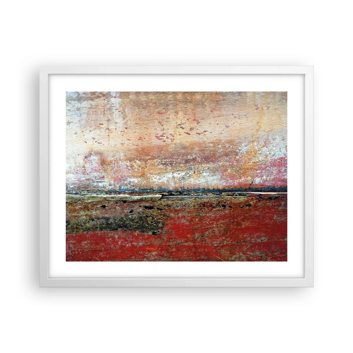 Plakat i hvid ramme - Måske er det havet - 50x40 cm