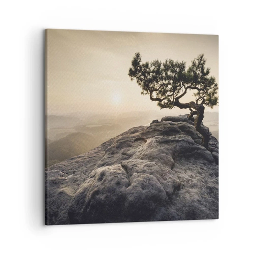 Lærredstryk - Billede på lærred - Livet vinder altid - 60x60 cm