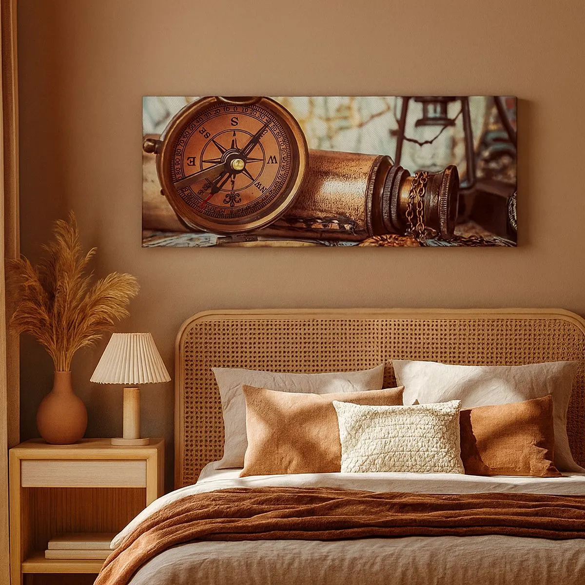 Lærredstryk - Billede på lærred - Der venter dig et pirateventyr i Caribien - 100x40 cm