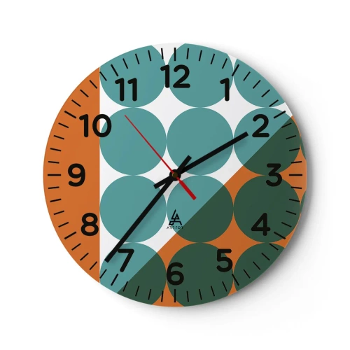 Vægur, Uret - Op og over - 40x40 cm