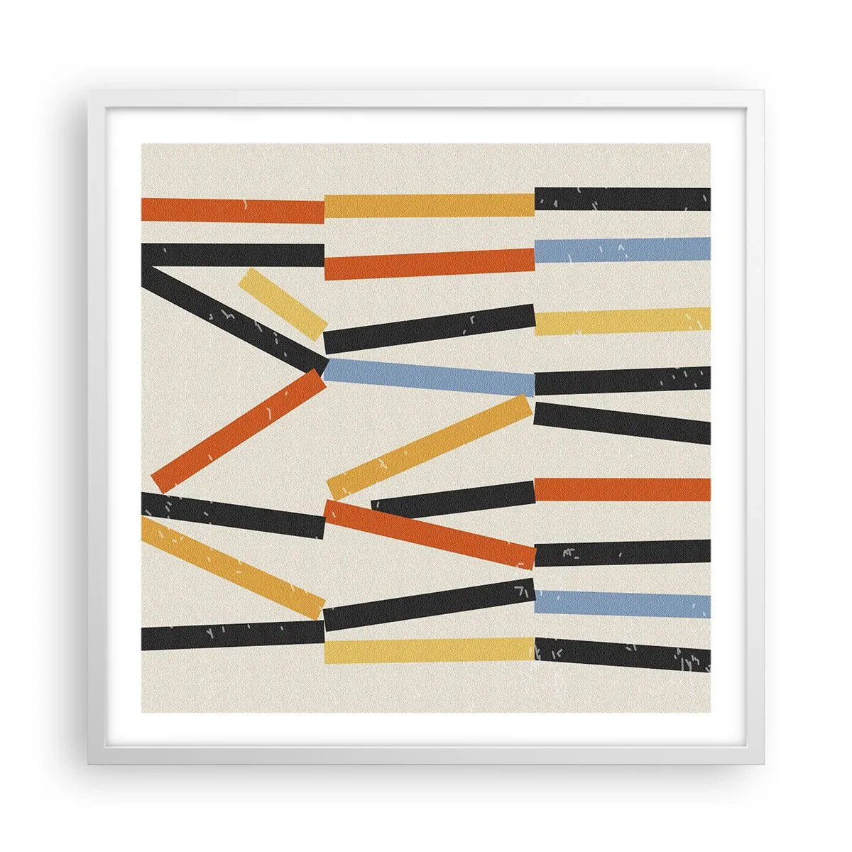 Plakat i hvid ramme - Vandret komposition - 60x60 cm