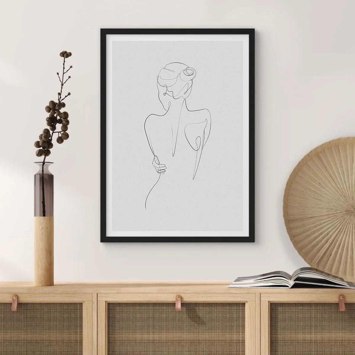 Plakat i sort ramme - Kroppens musik - 40x50 cm