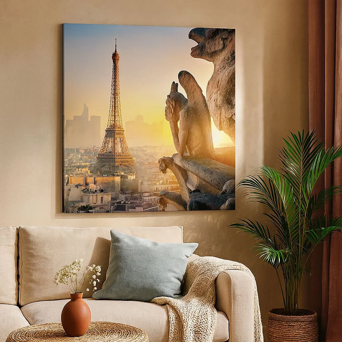 Lærredstryk - Billede på lærred - Meget har ændret sig... - 30x30 cm