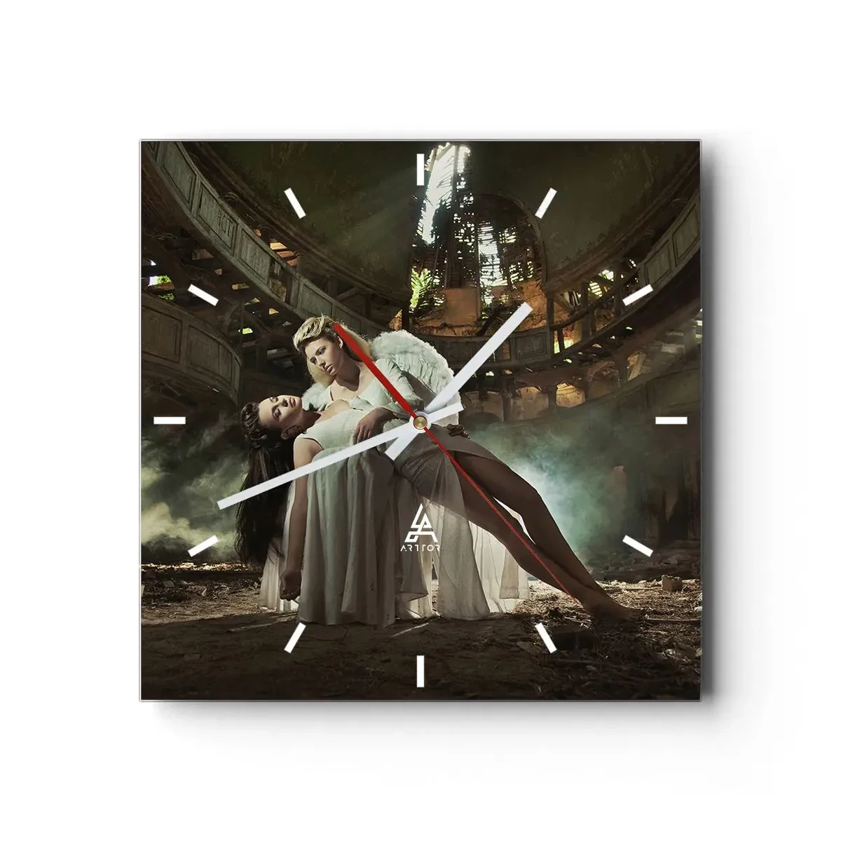 Vægur, Uret - Ånden i det gamle teater - 30x30 cm