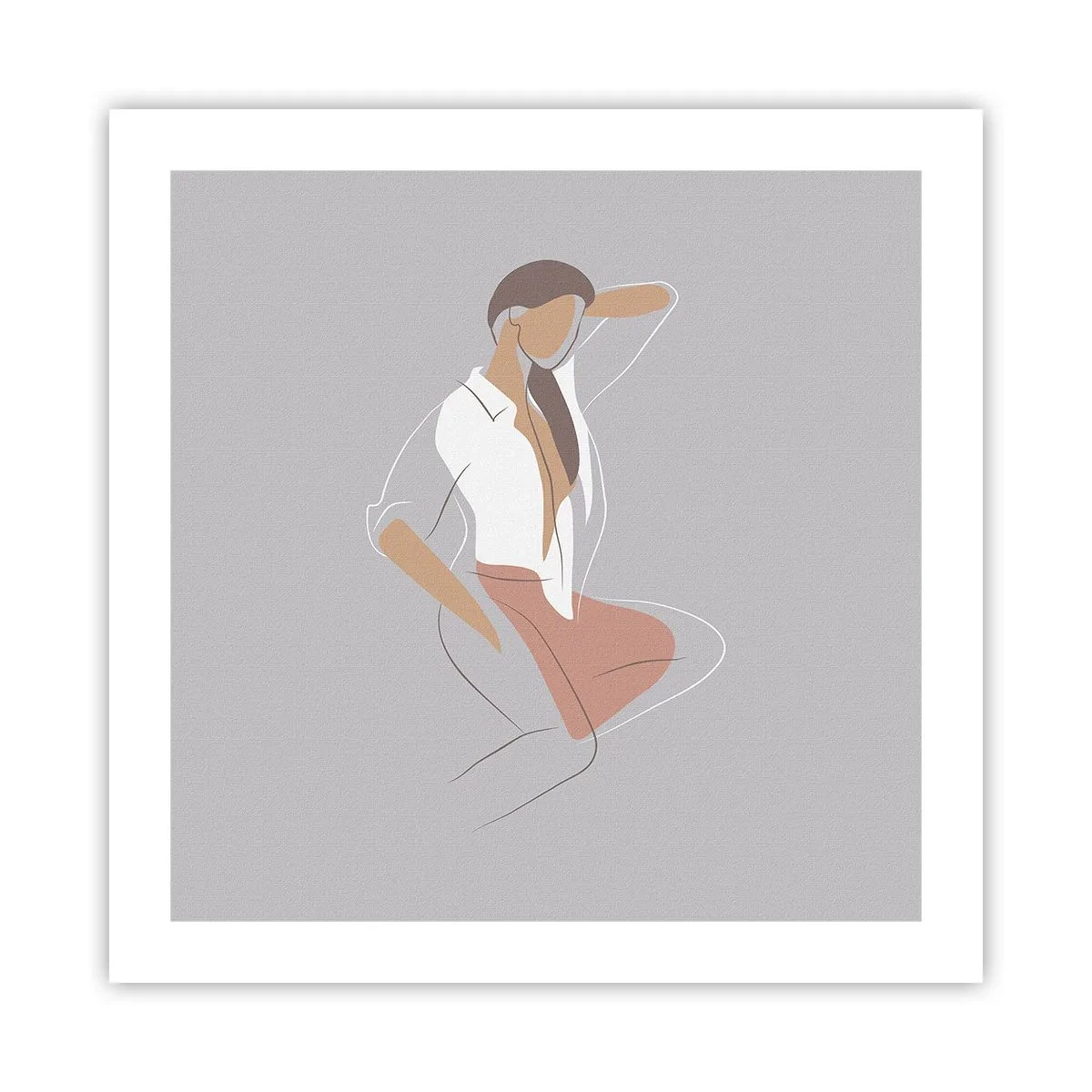 Plakat - Omrids af nåde - 50x50 cm