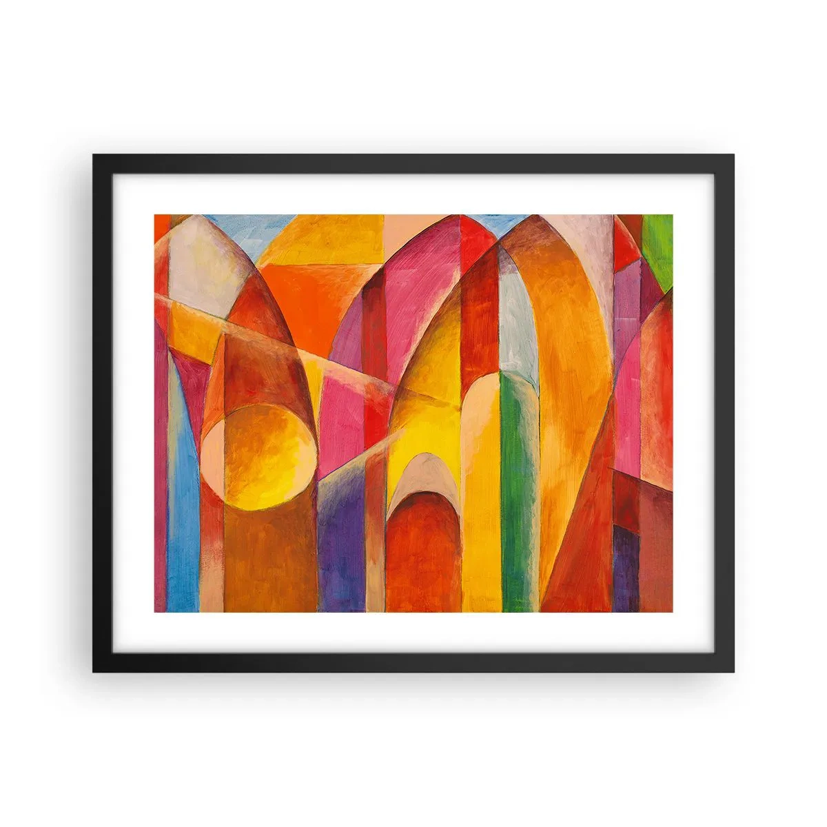 Plakat i sort ramme - Solens katedral - 50x40 cm