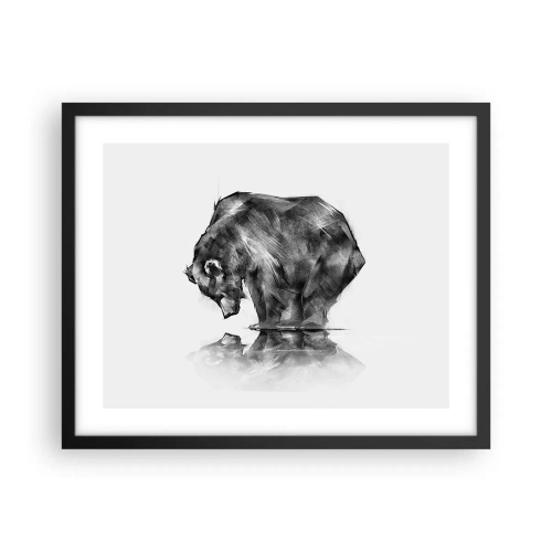 Plakat i sort ramme - Dejligt at se nogen tæt på - 50x40 cm