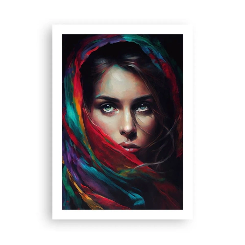 Plakat - Mysterium med grønne øjne - 50x70 cm