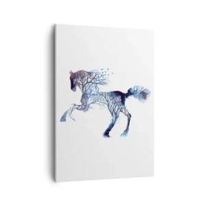 Lærredstryk - Billede på lærred - Og som om skoven havde flyttet sig - 50x70 cm