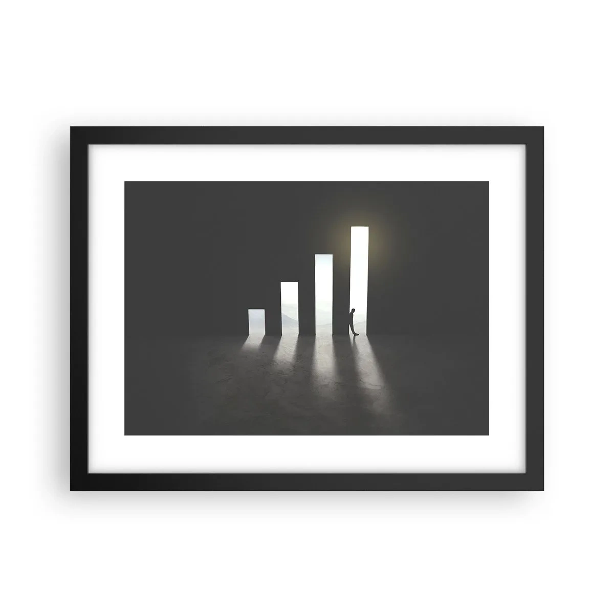 Plakat i sort ramme - Succes - et indtryk - 40x30 cm