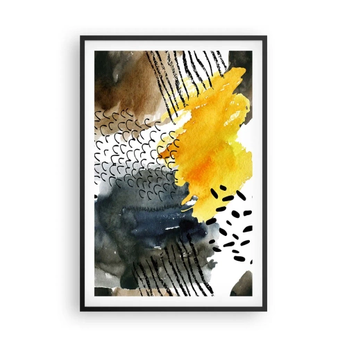 Plakat i sort ramme - Et møde mellem elementerne - 61x91 cm