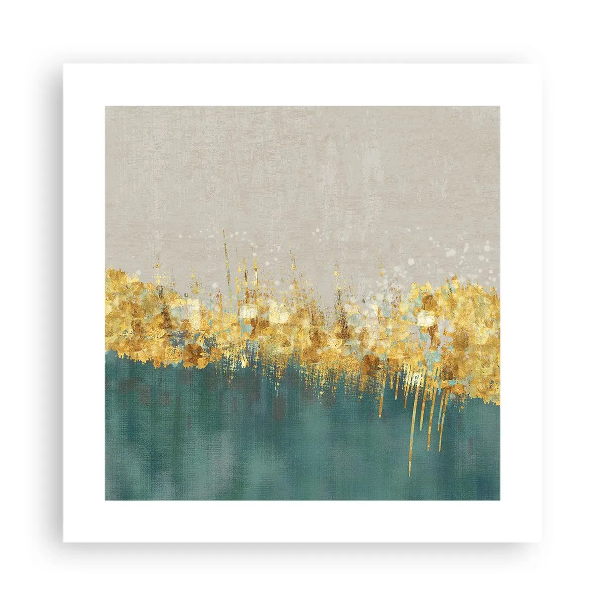 Plakat - Den gyldne grænse - 40x40 cm