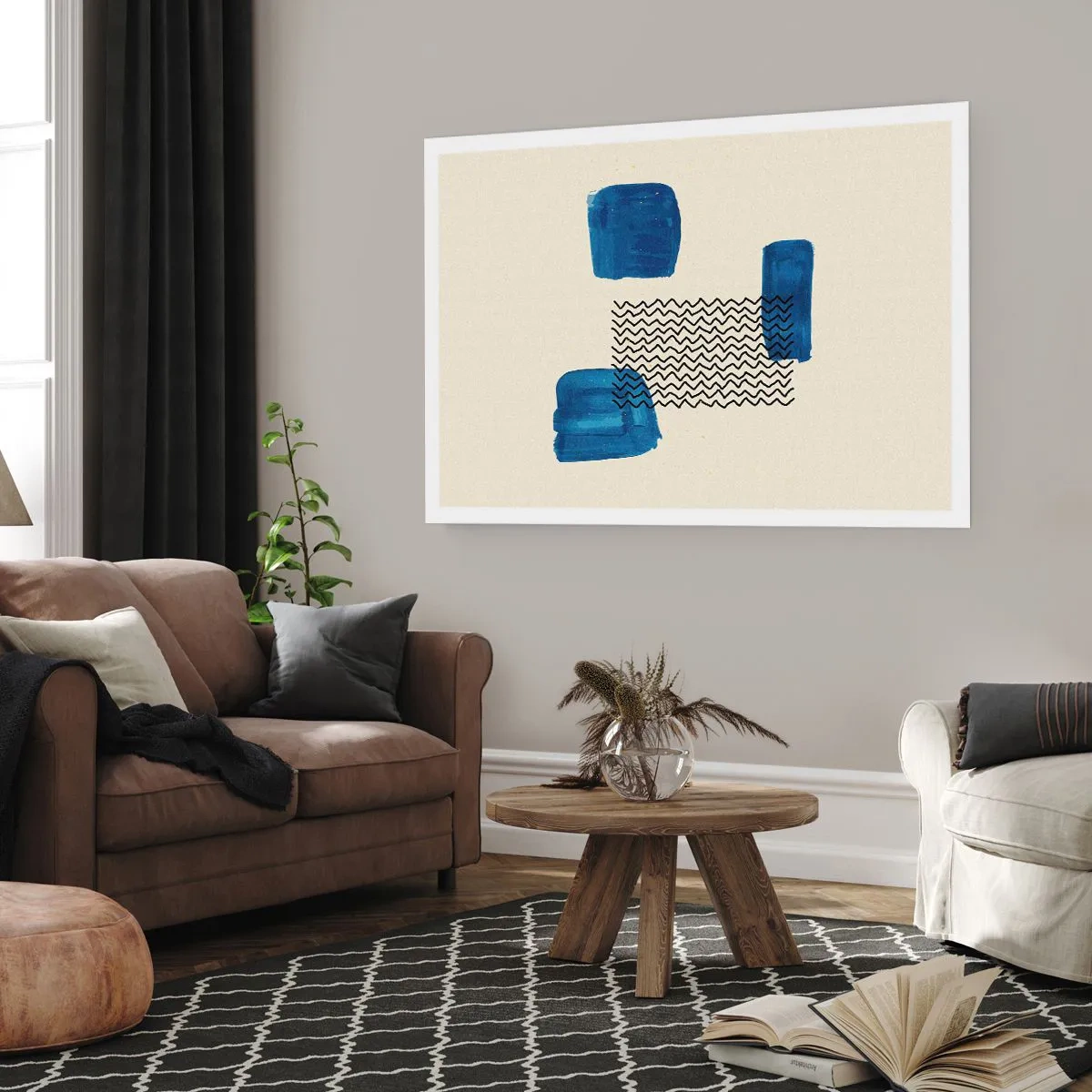 Plakat - Abstrakt kvartet - 91x61 cm