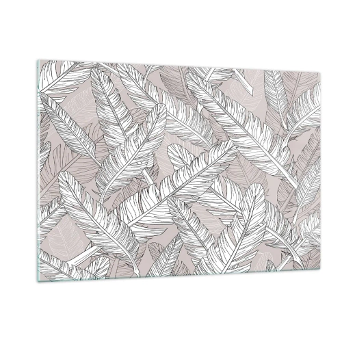 Billede på glas - Fjerlig uro - 120x80 cm