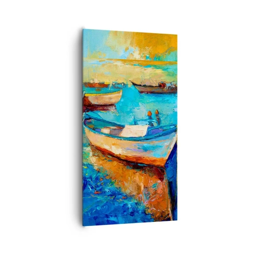 Lærredstryk - Billede på lærred - I den sydlige bugt - 65x120 cm