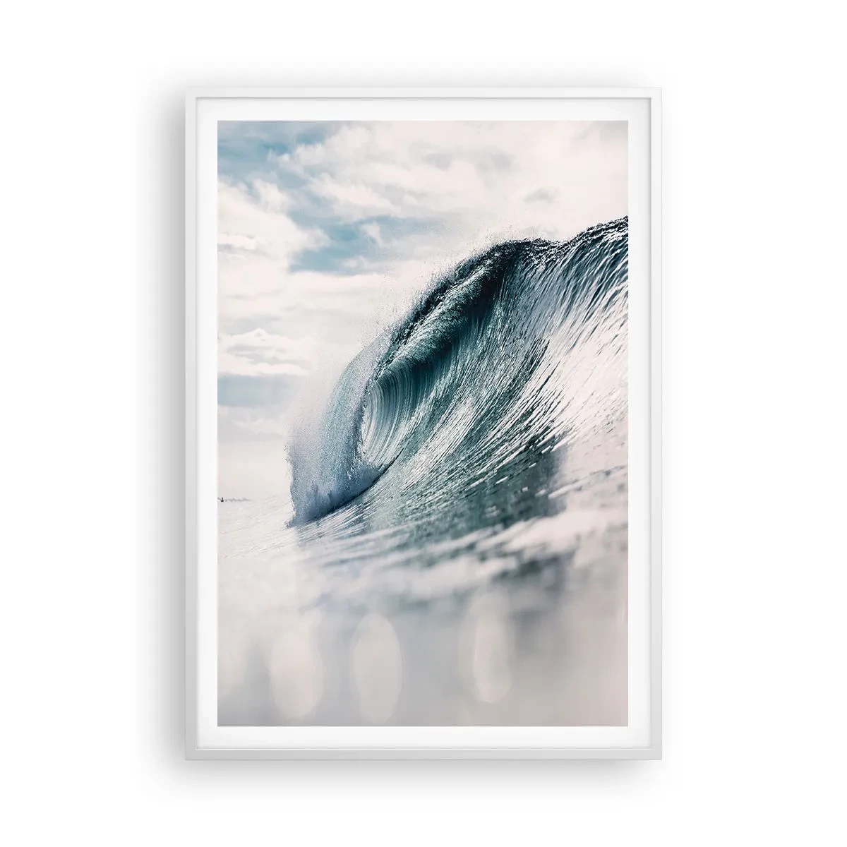 Plakat i hvid ramme - Topmøde om vand - 70x100 cm