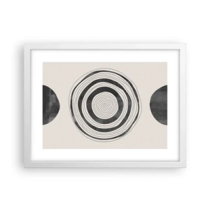 Plakat i hvid ramme - Det vigtige er det, der er imellem - 40x30 cm