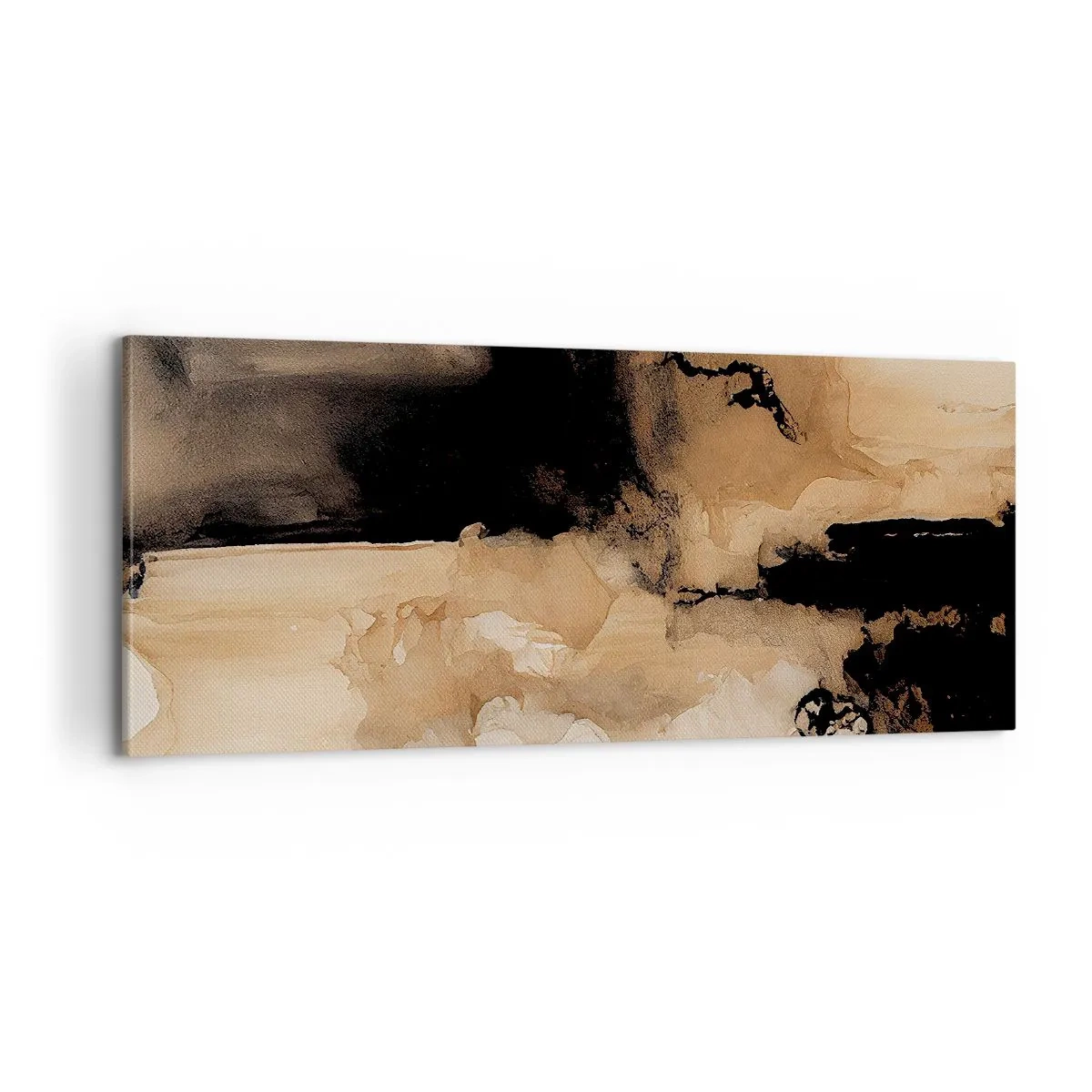 Lærredstryk - Billede på lærred - En spændende abstraktion - 100x40 cm