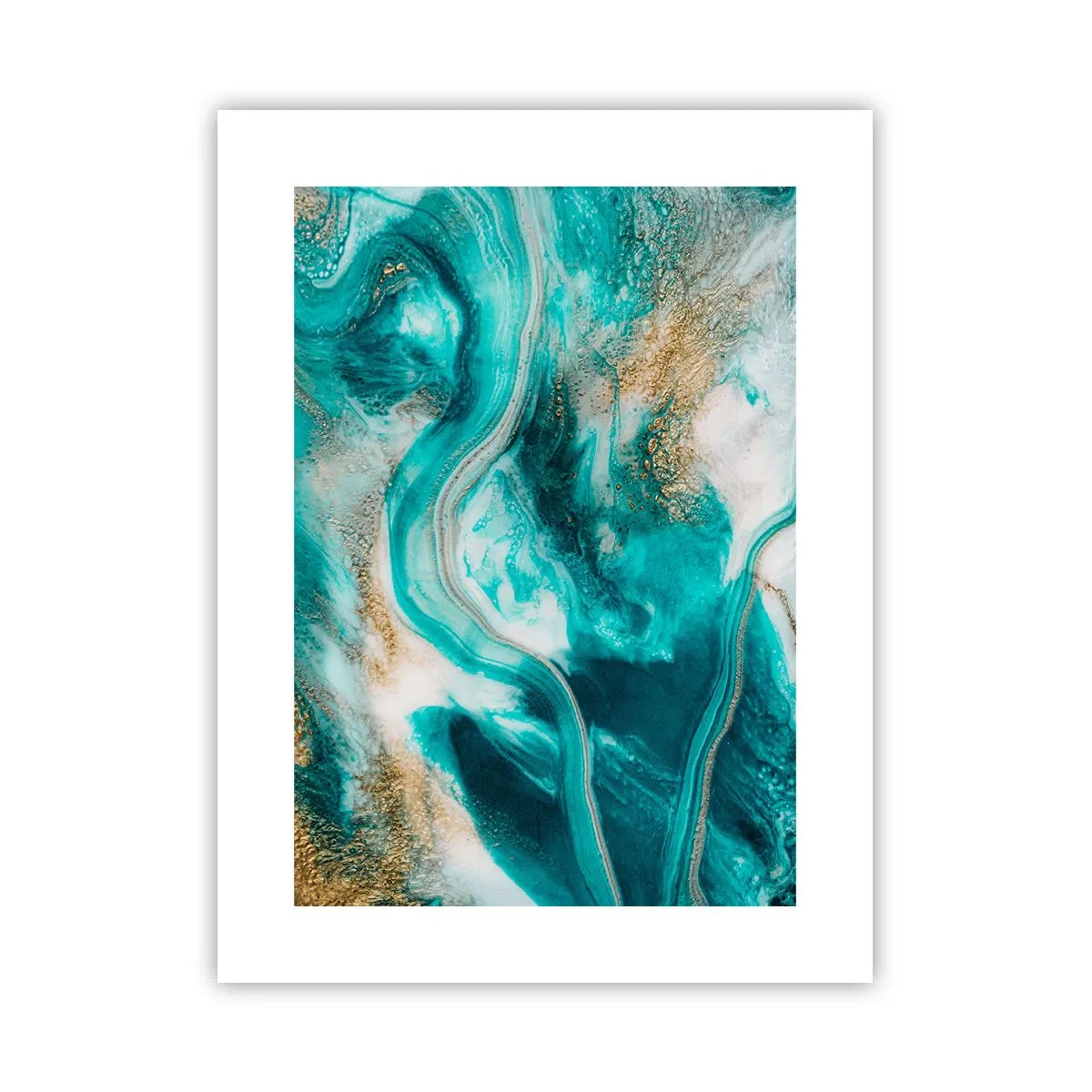 Plakat - Flod af guld - 30x40 cm