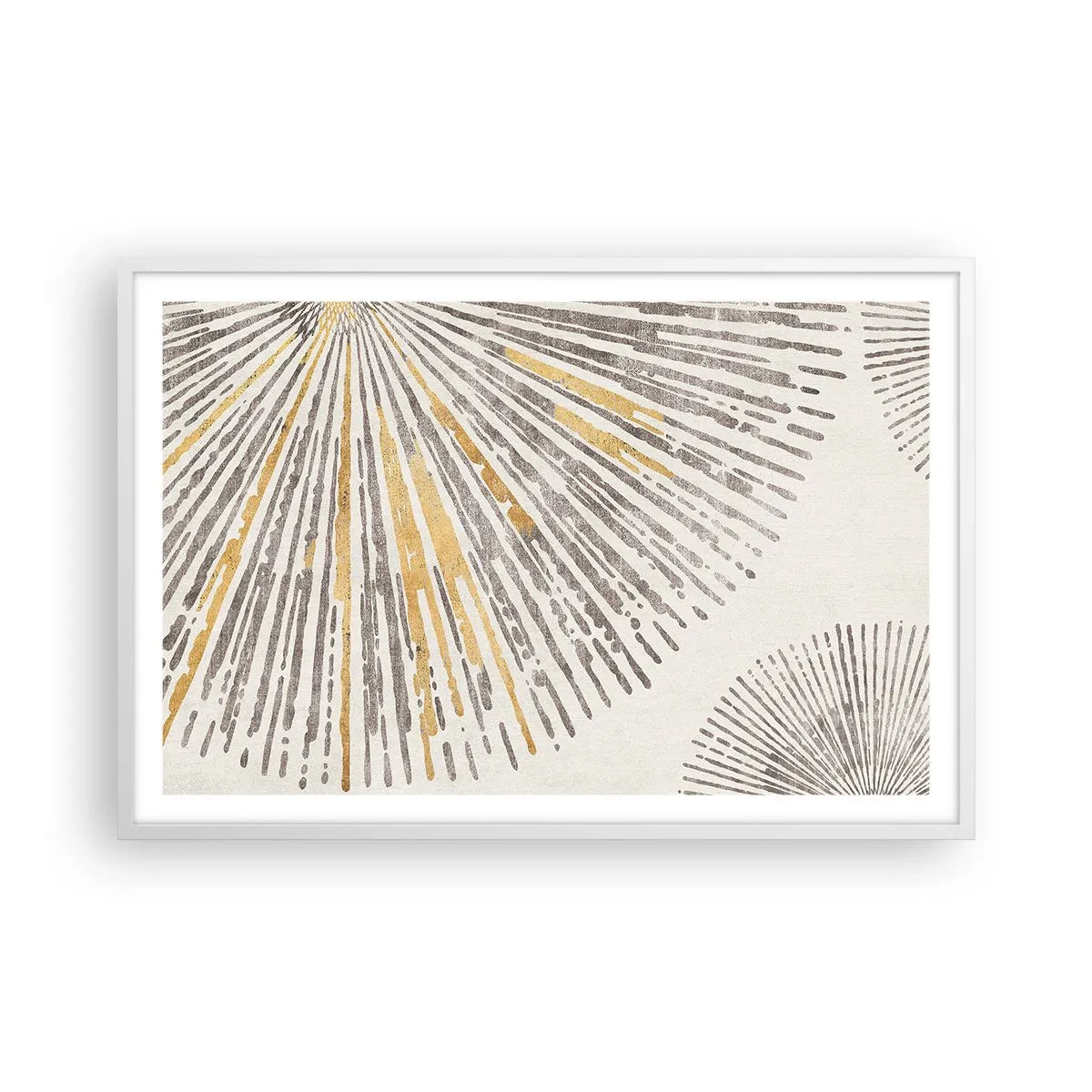 Plakat i hvid ramme - Skønheden i en rokke - 91x61 cm