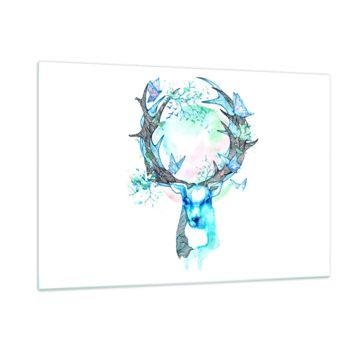 Billede på glas - Naturens styrke og følsomhed - 120x80 cm