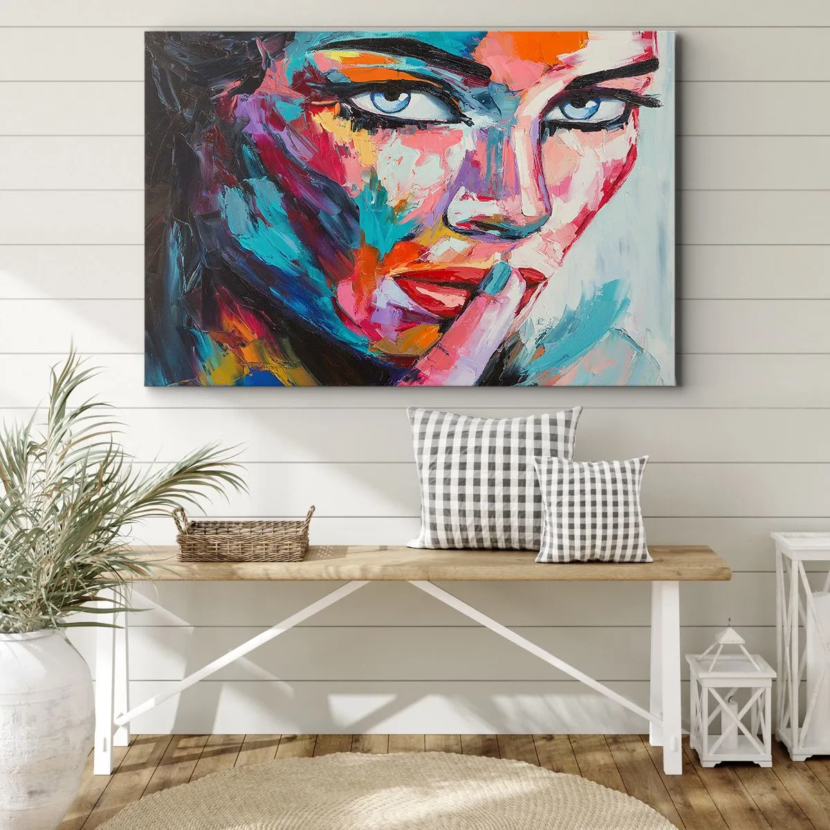 Lærredstryk - Billede på lærred - Vores første hemmelighed - 100x70 cm