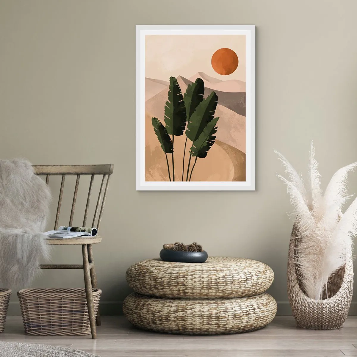 Plakat i hvid ramme - Livets triumf - 50x70 cm
