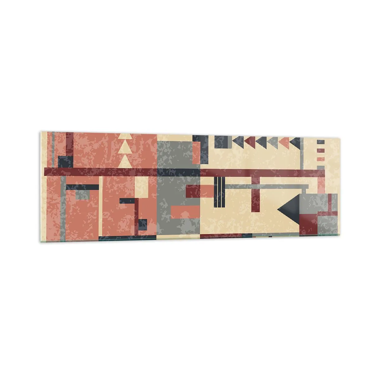 Billede på glas - Kombination af vertikaler og niveauer - 160x50 cm
